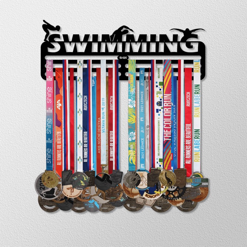 Věšák na medaile SWIMMING
